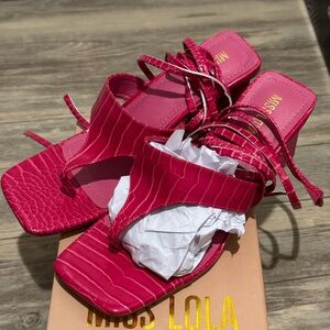 Miss lola strap heel